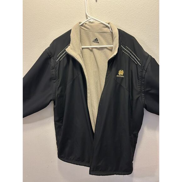 Vintage Adidas Climawarm Jacket/vest Notre Dame Fighting Irish Men's No Tag Sz - Picture 7 of 10